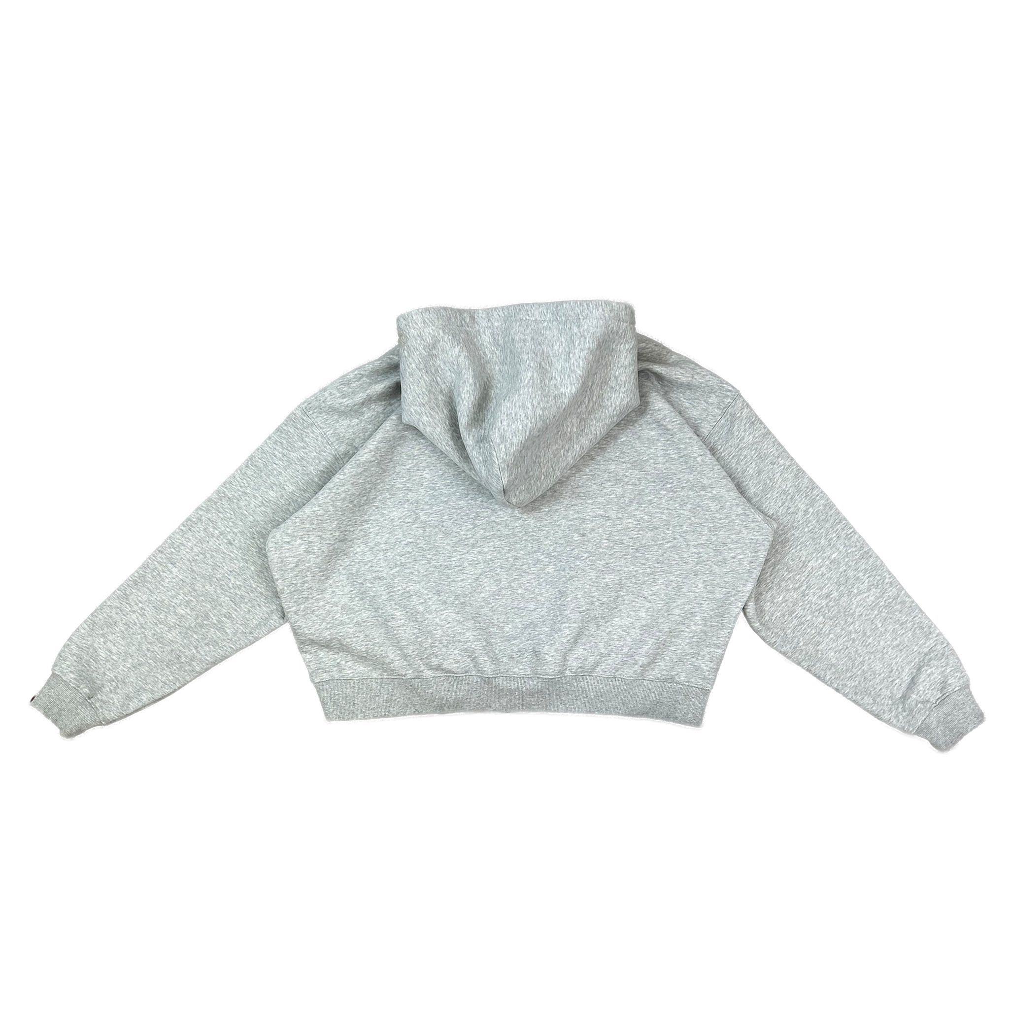 Grey - Lads Boxy Cropped Hoddie