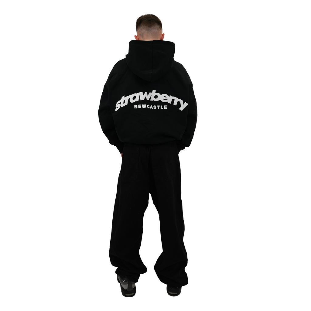 BLACK STAPLE HOODIE