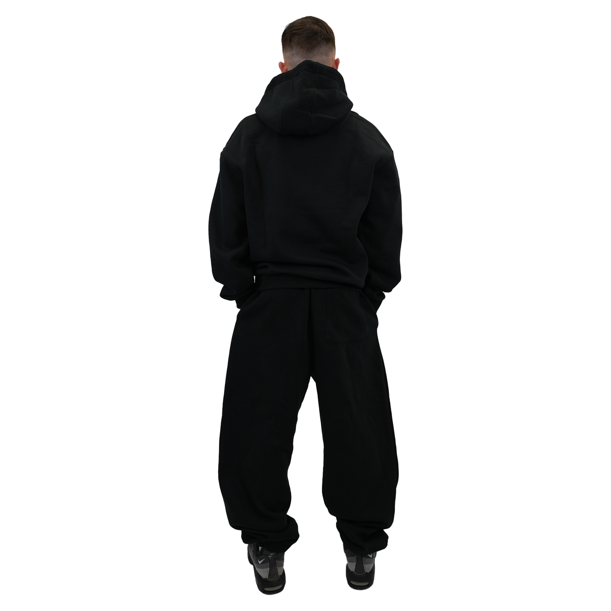 BLACK FLUFFY JOGGERS