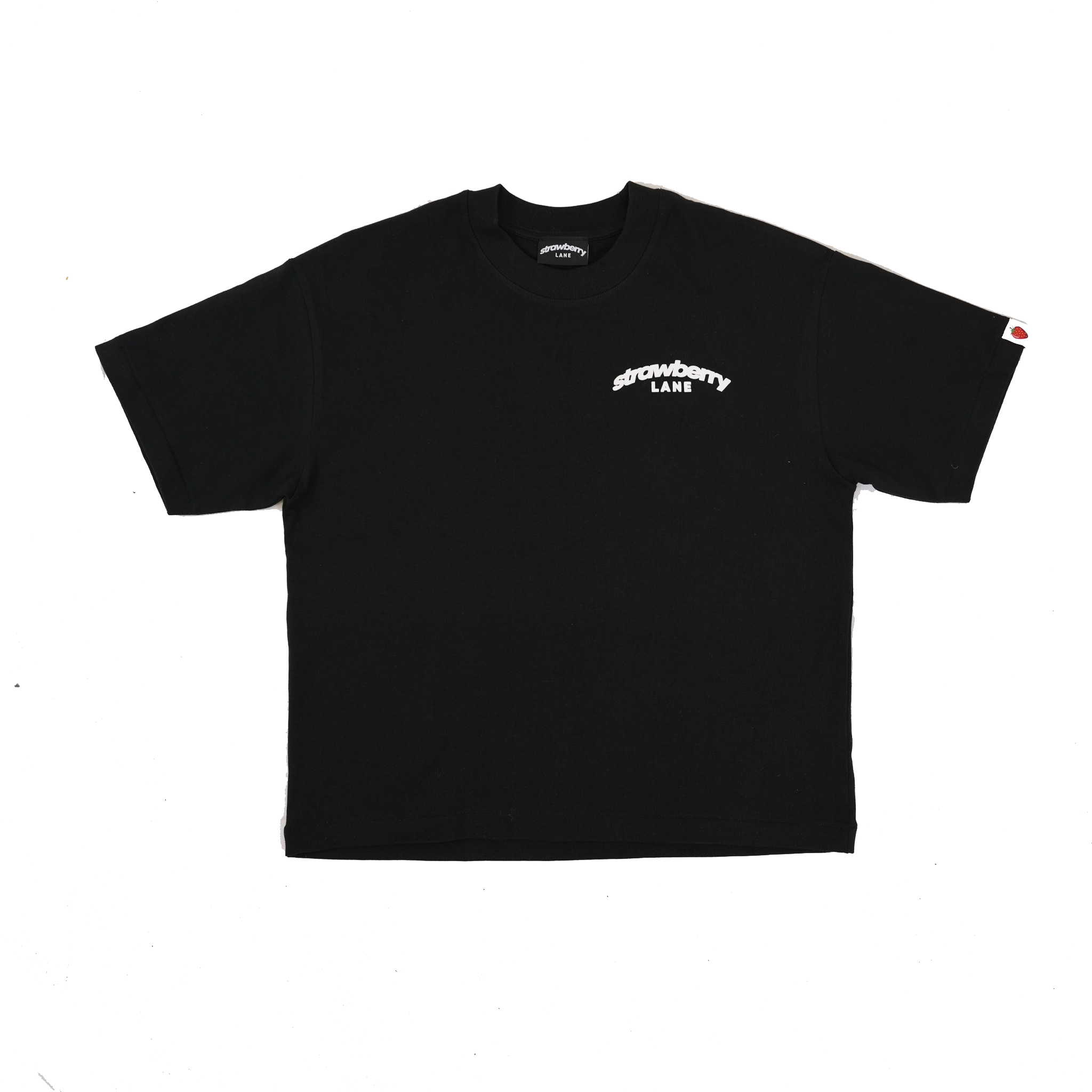 BLACK STAPLE TEE