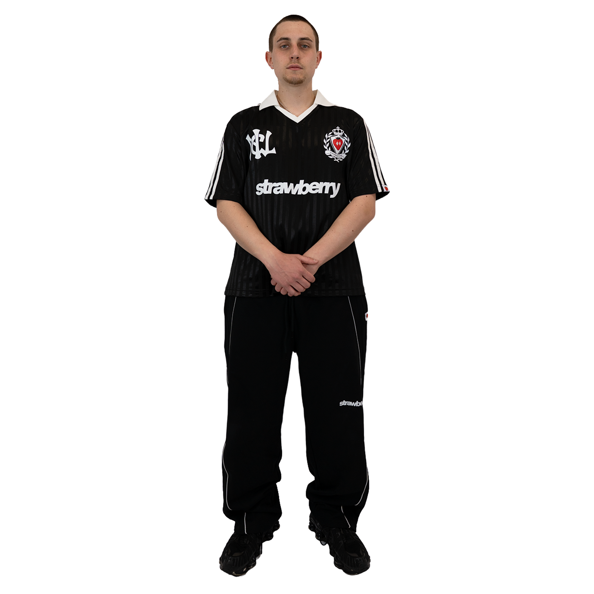 Black - Lads Oversized Football Shirt