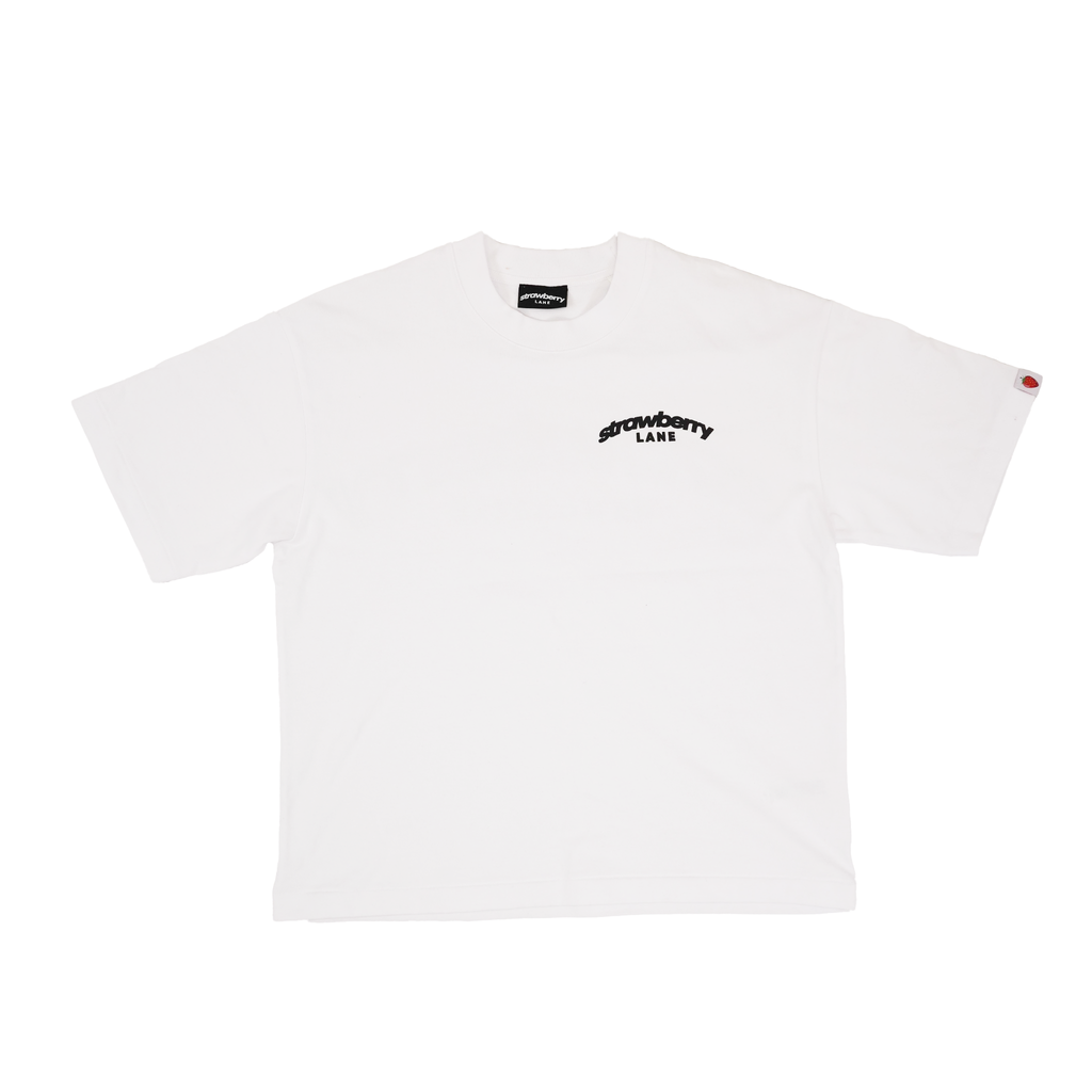 WHITE STAPLE TEE