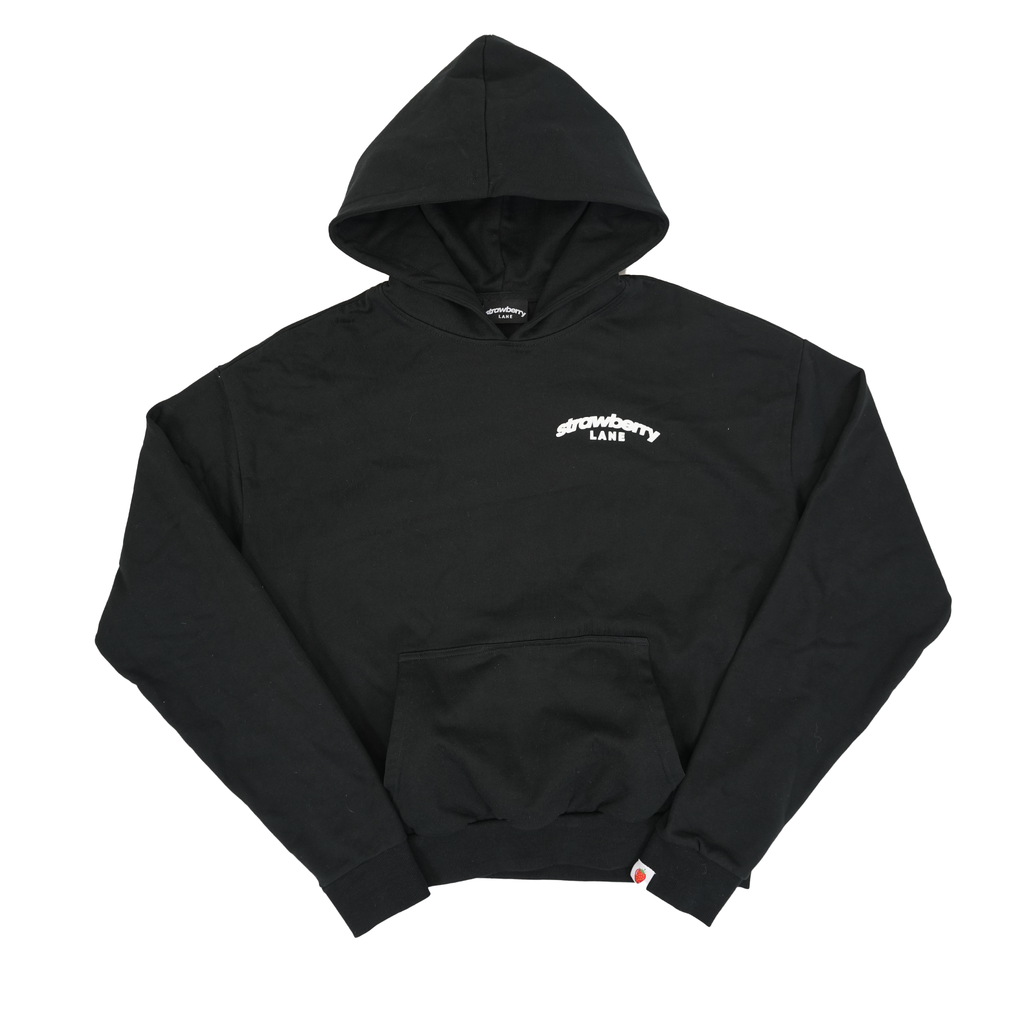 BLACK STAPLE HOODIE