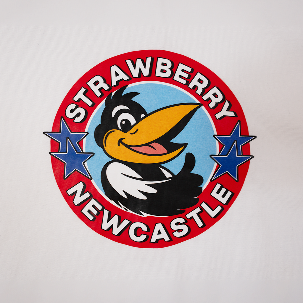 White - Lads Magpie Mascot Graphic T-Shirt