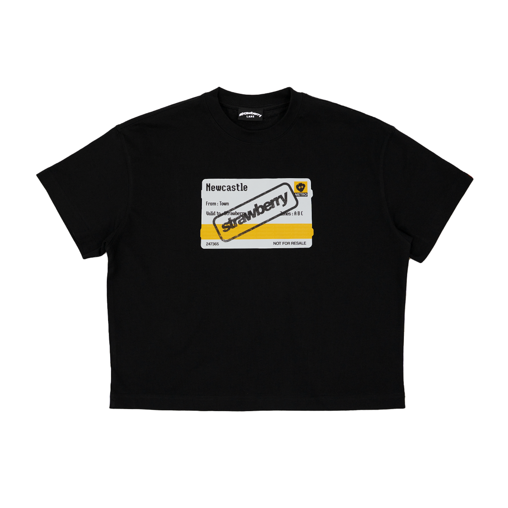 Black - Lads Metro Ticket T-Shirt
