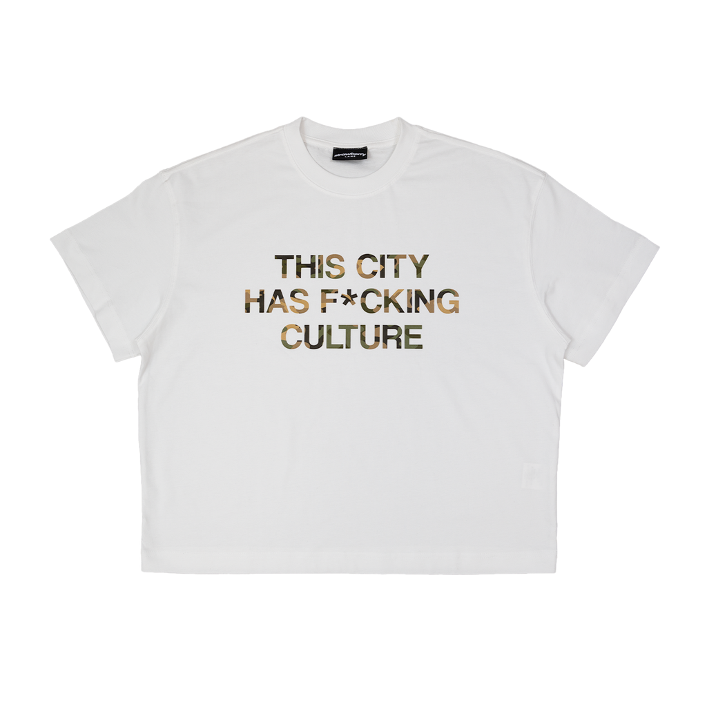 White - Lads This City Has F*cking Culture T-Shirt