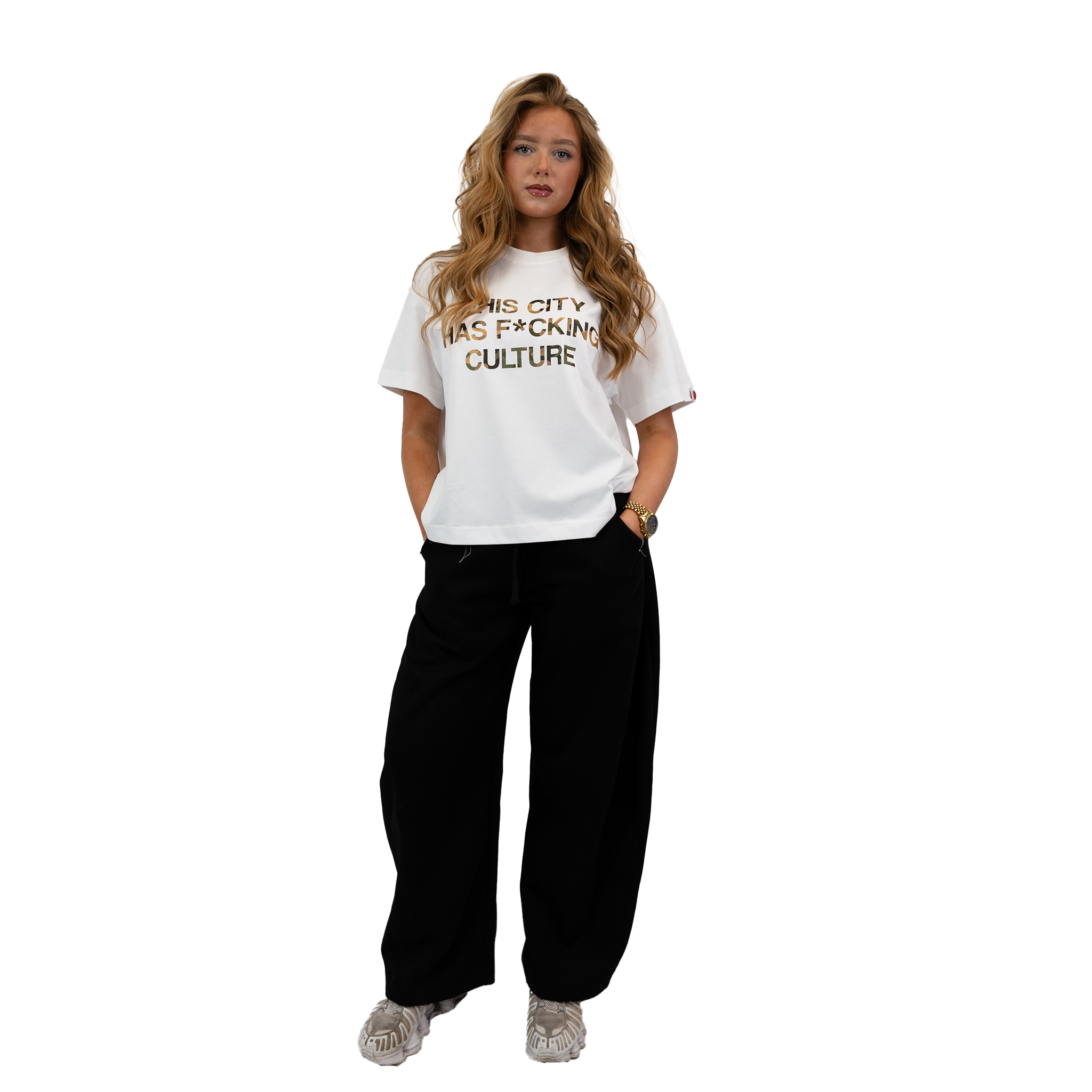 White - Lasses This City Has F*cking Culture T-Shirt