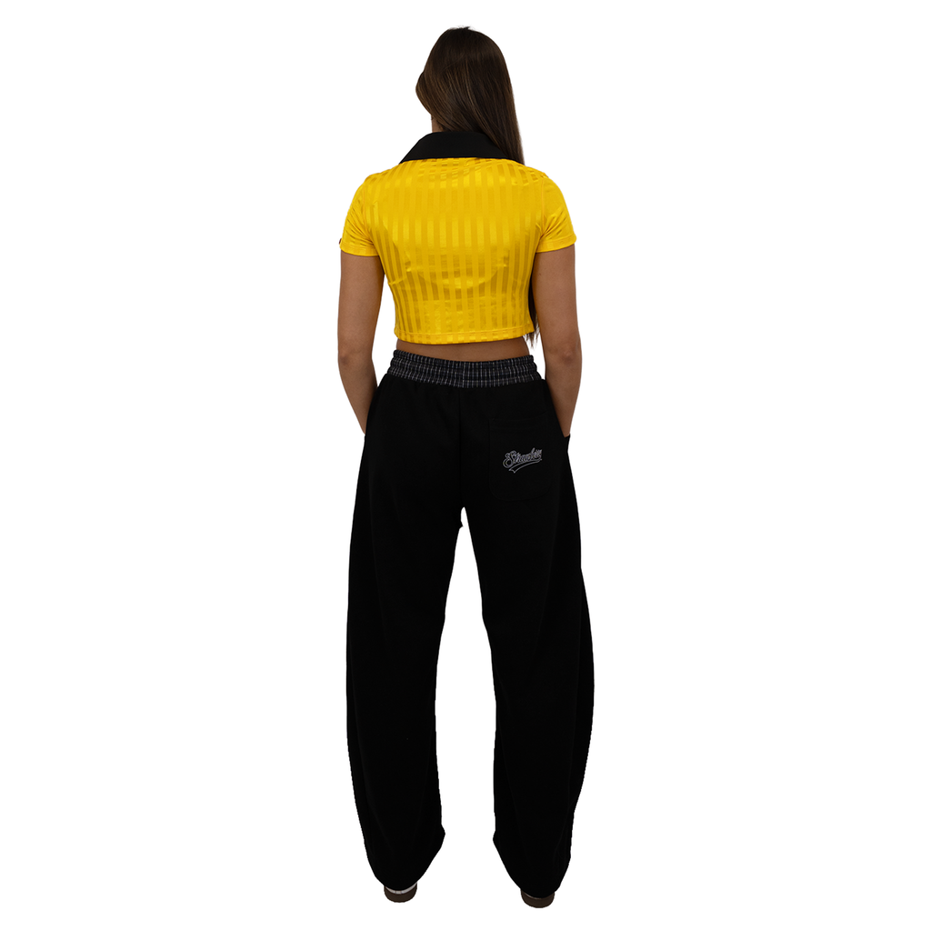 Yellow - Lasses Cropped Football Shirt