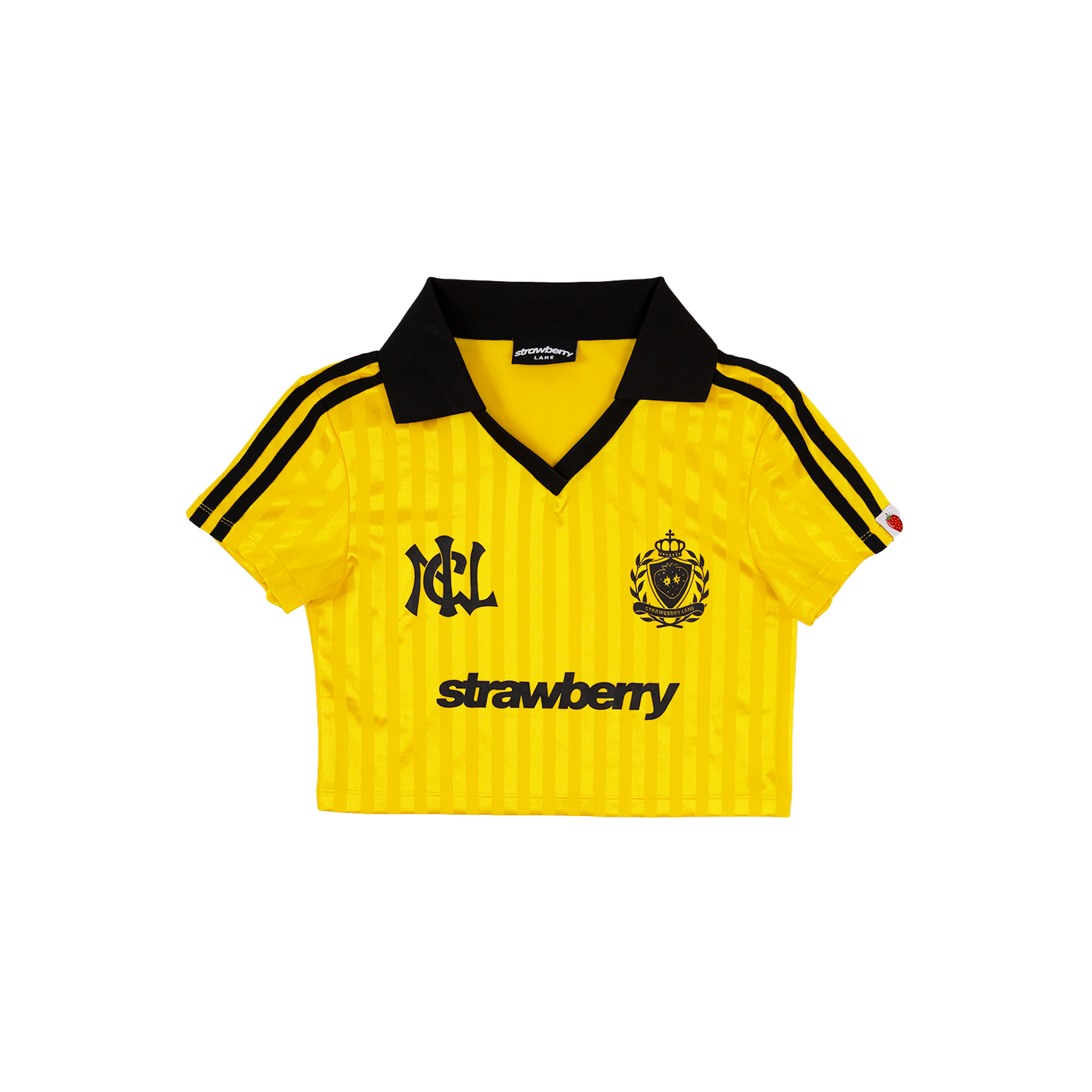 Yellow - Lasses Cropped Football Shirt